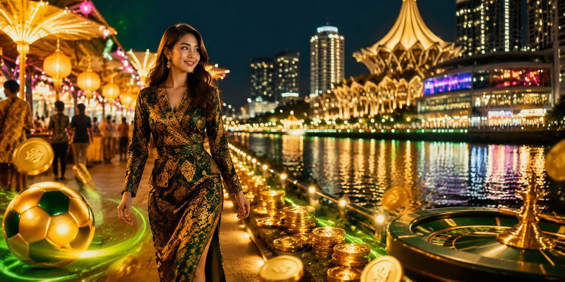 Pemain Kuching menggunakan aplikasi kasino 3800 dengan corak batik yang cantik